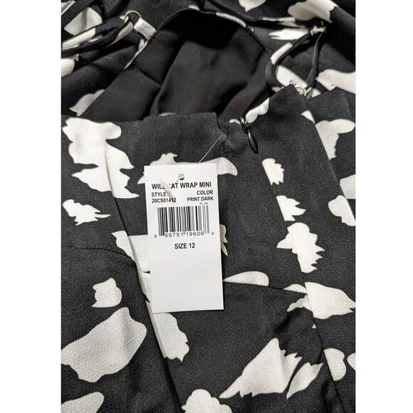 Cooper St. Wildcat Black & White Print Sleeveless Mini Dress, Size 12 - Picture 12 of 14
